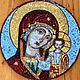 Мозаичная икона Казанской Божией Матери для храма. Иконы. Студия мозаики Wizdecor. Ярмарка Мастеров.  Фото №6