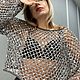 Джемпер-топ сетка а-ля ZARA. Топы. Galina-krizhevskaya. Ярмарка Мастеров.  Фото №4