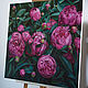 Order Painting 'Pink peonies' oil on canvas 80h80 cm. vestnikova. Livemaster. . Pictures Фото №3