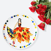 Сувениры и подарки handmade. Livemaster - original item Decorative plate on the wall Penelope as a gift for March 8. Handmade.
