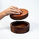 Container (Bento box) with lid made of Siberian cedar BB1. Jars. ART OF SIBERIA. My Livemaster. Фото №4