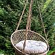 Подвесное кресло-качели/ кресло-гамак. Кресла. Елена Волкова (macrame_nvkz). Ярмарка Мастеров.  Фото №4