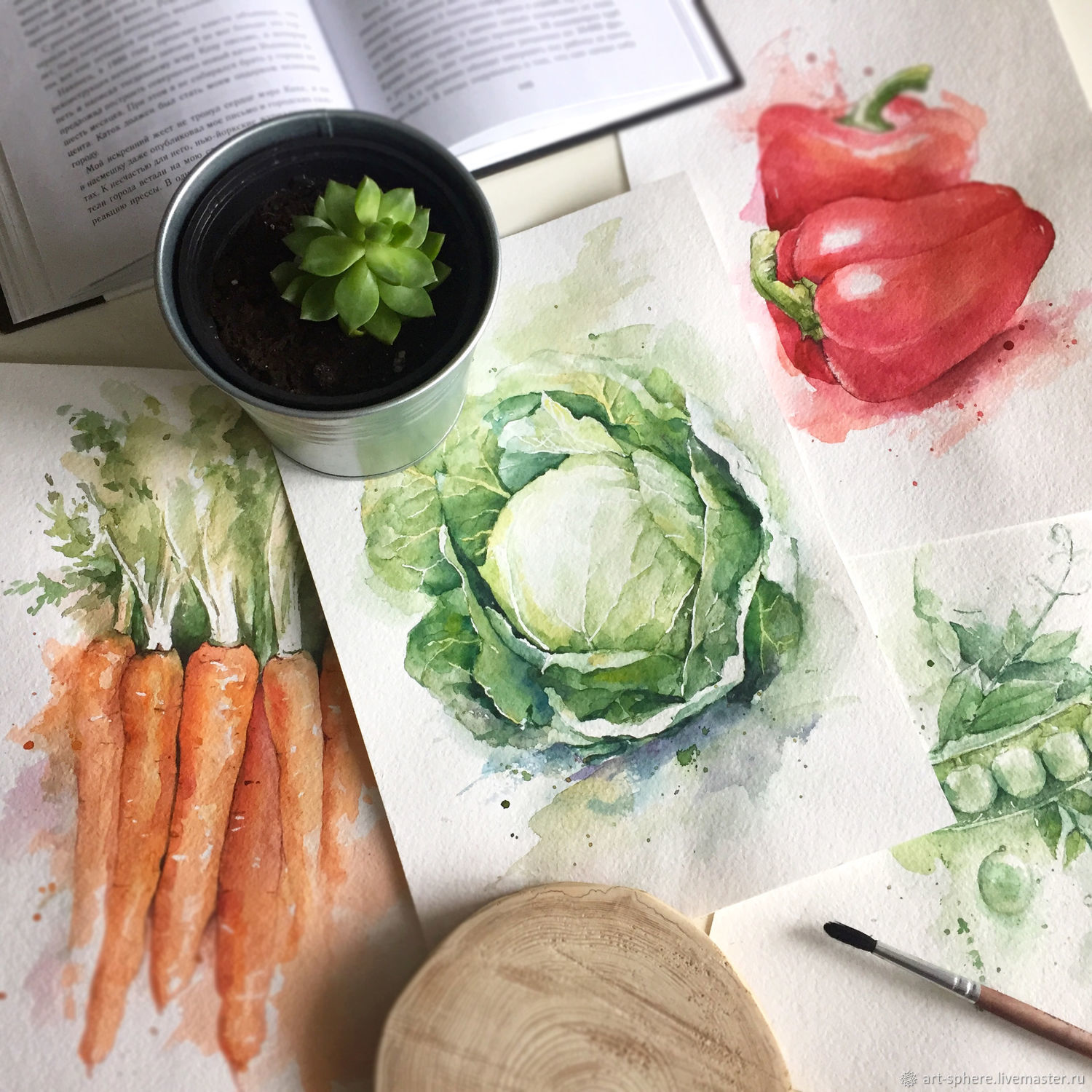 Картина из овощей