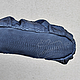 Bag large Python skin Gray-blue. Sacks. Katorina Rukodelnica HandMadeButik. My Livemaster. Фото №5