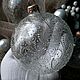 Шар с ледяной росписью. Елочные игрушки. Катерина Доброва. Ярмарка Мастеров.  Фото №5