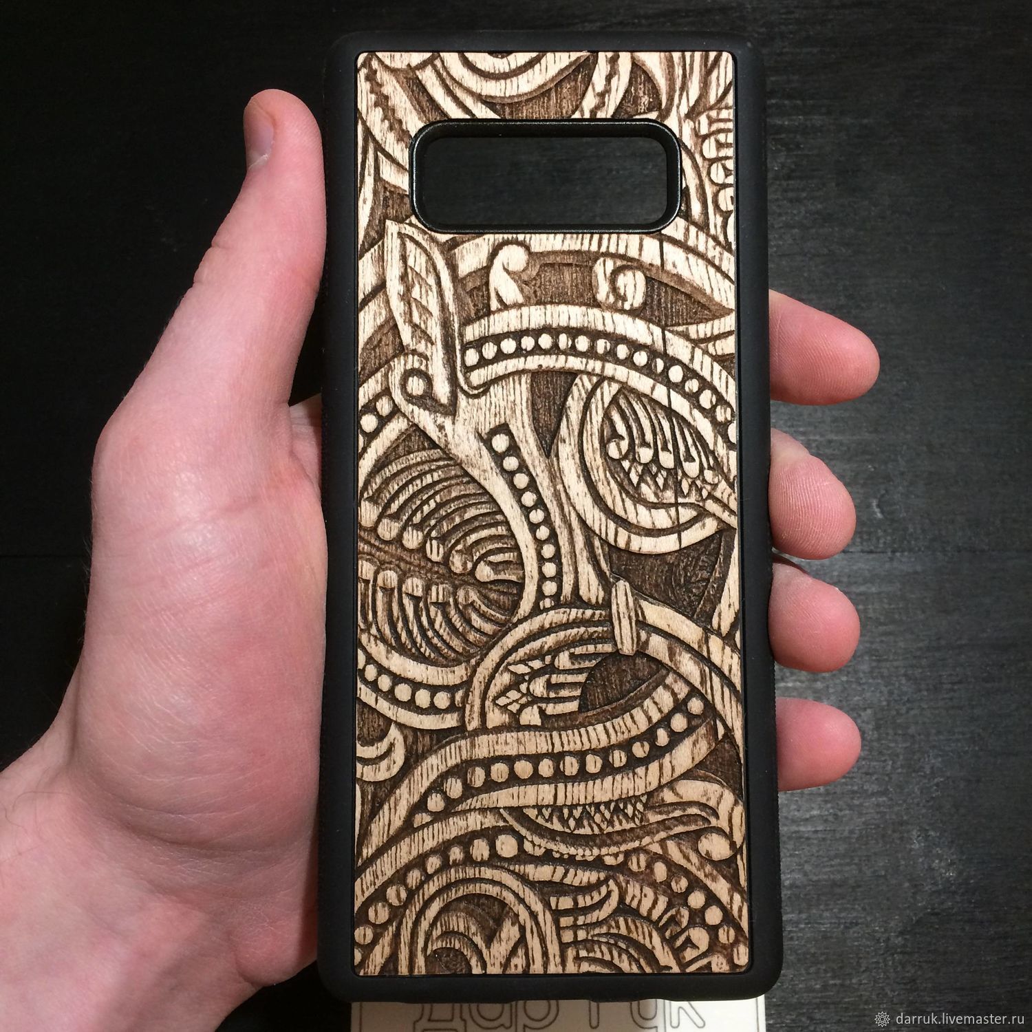 Wood carved case for Samsung Galaxy – shop online on Livemaster with Wood carved case for Samsung Galaxy Dar Ruk Masters Club