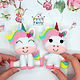 Felt unicorn, a toy for a child. Gifts for newborns. chehovchanki. Online shopping on My Livemaster.  Фото №2