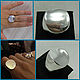 Signet ring round female. Silver 925 sample. Rings. Silver-Sity (serebro-kvartal). Online shopping on My Livemaster.  Фото №2