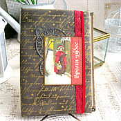 Канцелярские товары handmade. Livemaster - original item notebooks: Scrapbook for writing wishes for the New Year. Handmade.