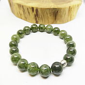 Украшения handmade. Livemaster - original item Bracelet made of prasem Green Ronin 10 mm. Handmade.