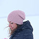 Women's knitted hat Bini ' Pink Powder', Caps, Simferopol,  Фото №1