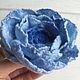 Blue wool rose brooch. Brooches. florawool (florawool). Online shopping on My Livemaster.  Фото №2