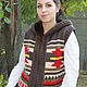 Vest "Western"Coffee. Vests. Authorial Knitting Gayane. My Livemaster. Фото №6
