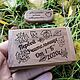 Wooden flash drive with engraving in a box, a gift made of wood. Flash drives. fleshki22. My Livemaster. Фото №4