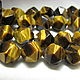 Tiger's eye bicone faceted bead cut, Beads1, Dolgoprudny,  Фото №1
