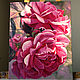 Painting 'Purple roses' oil on canvas 40h50 cm. Pictures. vestnikova. My Livemaster. Фото №4