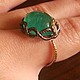 Ring 'Temptress' gold 585, emerald, diamonds. Rings. Jewelry Laboratory Alter Ego. Online shopping on My Livemaster.  Фото №2