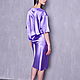 Loose satin blouse in a sporty style. Blouses. Voielle. My Livemaster. Фото №6