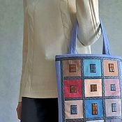 Сумки и аксессуары handmade. Livemaster - original item Shopper bag, Large bag, Document bag, houses, 295. Handmade.