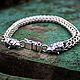 Massive bracelet for men with the heads of bears. 925 sterling silver. Chain bracelet. kot-bayun. My Livemaster. Фото №5