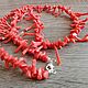 Necklace made of natural Italian coral with 925 sterling silver. Beads2. marusjy. My Livemaster. Фото №6