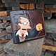 Meme Wallet Harry Potter handmade leather with embossed and painted, Wallets, St. Petersburg,  Фото №1