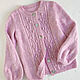 Цветочный кардиган вязаный для девочки. Кардиган. VA kids knitwear. Ярмарка Мастеров.  Фото №11