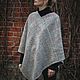 Пончо тканное " светлая олива ". Пончо. Шерстяное дерево (woollentree). Ярмарка Мастеров.  Фото №5