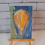 Картины и панно handmade. Livemaster - original item Oil painting Balloon framed. Handmade.