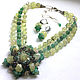 necklace, designer necklace, necklace, necklace on a every day necklace out, the necklace of prehnite necklace, prehnite necklace, with prehnite, necklace for gift, beads of prehnite beads, stones, be