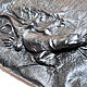 Мужская 3D сумка "Чёрная ящерица" из натуральной кожи, Мужская сумка, Москва,  Фото №1
