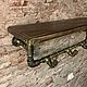 Настенная полка из водопроводных труб в стиле Loft. Полки. Furniture_inins мебель из водопроводных труб Спб. Ярмарка Мастеров.  Фото №4