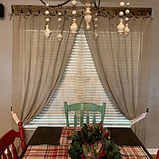 Для дома и интерьера handmade. Livemaster - original item Linen curtains 