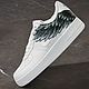 Кроссовки белые,кастом кроссовок Nike Air Force,крылья, ручная роспись. Кроссовки. Olgavolgoart. Роспись одежды и обуви. Кастом. Ярмарка Мастеров.  Фото №12