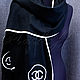 Order Black Italian stole made of Chanel fabric. Platkoffcom. Livemaster. . Shawls1 Фото №3