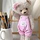Мишка тедди из мохера ручной работы teddy bear. Мишки Тедди. LuckyBearsShop. Ярмарка Мастеров.  Фото №5