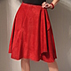 Suede skirt wine color, Skirts, Moscow,  Фото №1