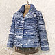 Denim jacket Eco-fur Coat made of denim fur. Outerwear Jackets. Modern and vintage embroidery. My Livemaster. Фото №6