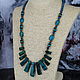 Necklace made of chrysocolla stones ' Tropicana'. Necklace. Magic box. Online shopping on My Livemaster.  Фото №2