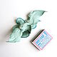 Capri Leather Flower Brooch Capri Turquoise Mint Sea Wave. Brooches. De-Si-Re. My Livemaster. Фото №6