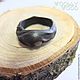 Ring from ebony wood with agate. Rings. Woollywood_woodcarving. My Livemaster. Фото №5