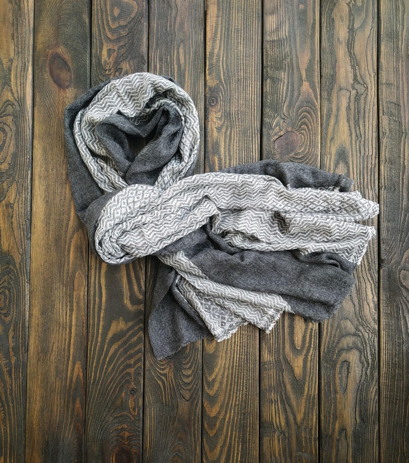 Теплый мужской шарф из кашемира "Воздух", Шарфы, Севастополь,  Фото №1