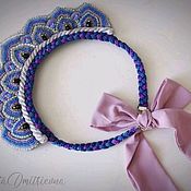 Украшения handmade. Livemaster - original item Kokoshnik Crown embroidered with beads in lilac tones headdress. Handmade.