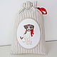 Order Pouch with embroidered 'Puppy'. Shpulkin dom. Livemaster. . Gift wrap Фото №3