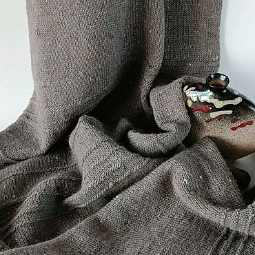 Аксессуары ручной работы. Ярмарка Мастеров - ручная работа Палантин вязаный, шерсть, ручная работа, твид, Твидовое настроение.. Handmade.