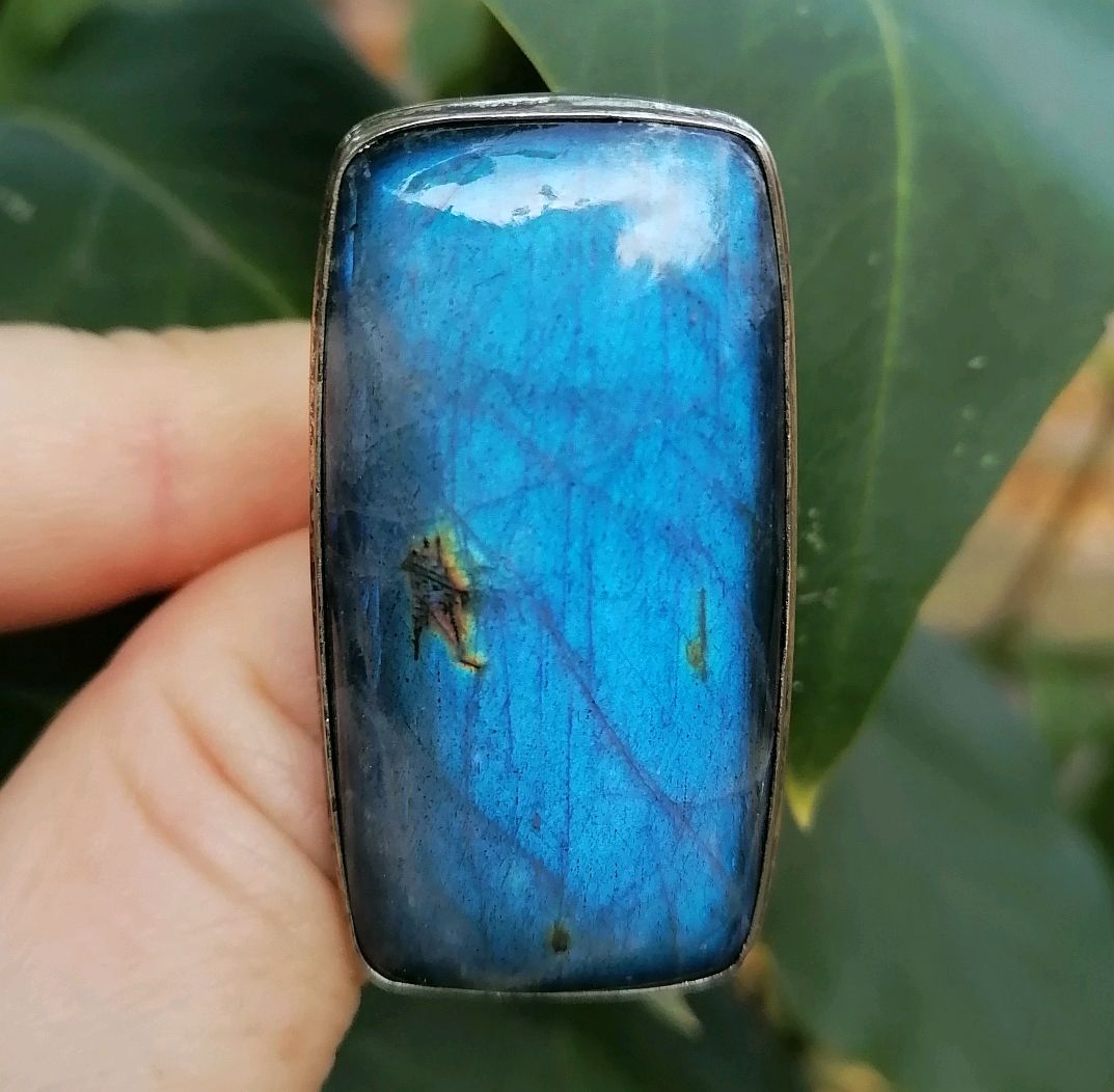 Кольцо \"Окно в ночное небо\" лабрадор, посеребрение купить в интернет ...