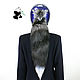 Tail of the Finnish black Fox. Tail on helmet №15. Fur. Mishan (mishan). Online shopping on My Livemaster.  Фото №2