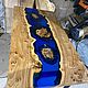 Стол-река из эпоксидной смолы и слэба капового карагача. Столы. WoodBroker. Интернет-магазин Ярмарка Мастеров.  Фото №2