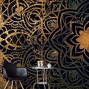 Дизайн и реклама handmade. Livemaster - original item Painting the walls with Golden ornaments. Handmade.