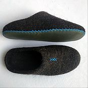 Ботинки валяные Синий